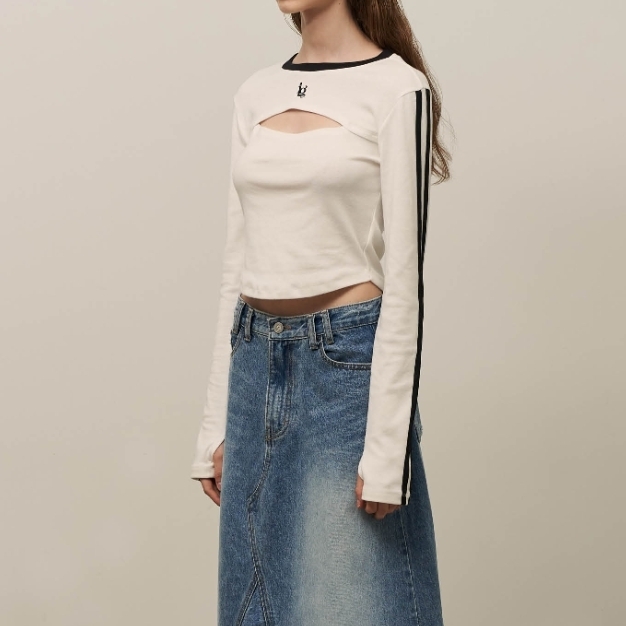 Tシャツ・カットソー ILLIGO IG CUT-OUT LONG SLEEVE BMY1142 ILLIGO IG CUT-OUT LONG SLEEVE BMY1142 (ILLIGO/Tシャツ