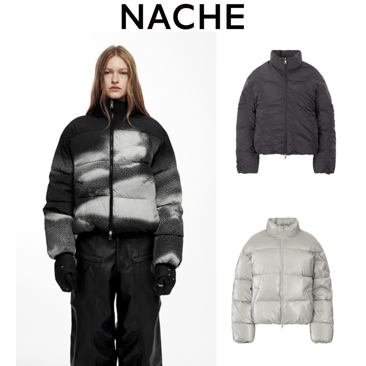 【NACHE】GLARE REVERSIBLE PADDING (UNISEX)