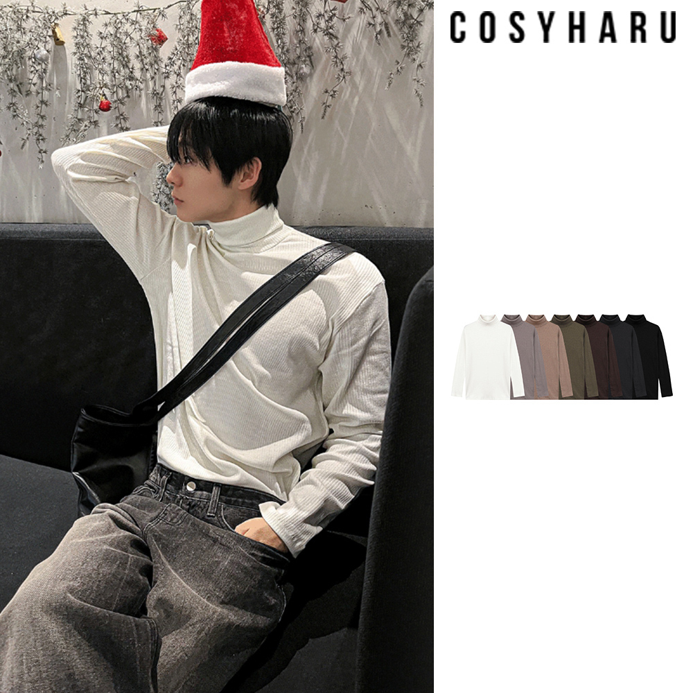 【COSYHARU】Waynes ribbed polar tee