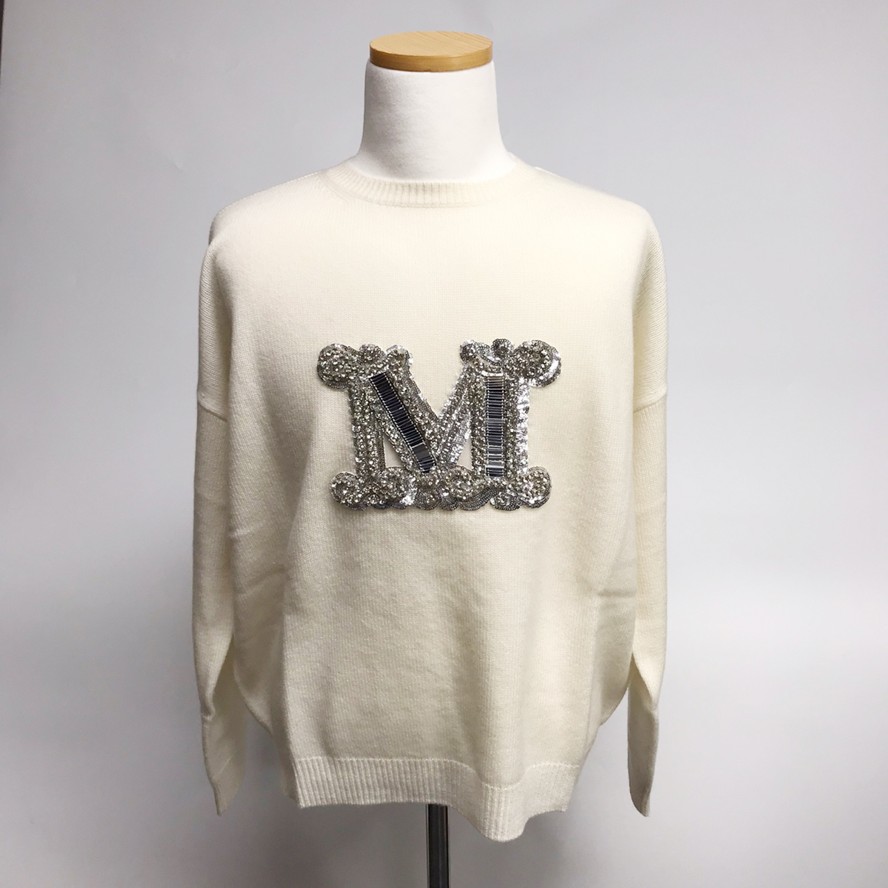 Max Mara☆PALATO Mロゴ ウール カシミア ニット