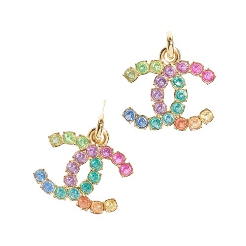 《24C★》CHANEL ピアス レインボーカラー