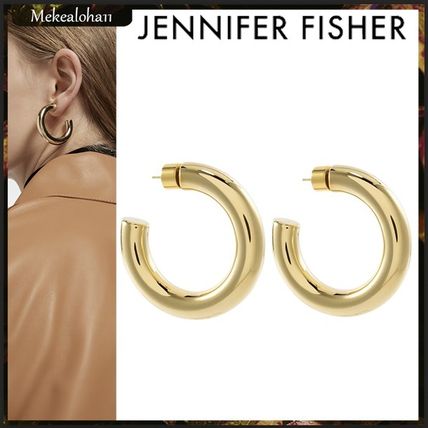 JENNIFER FISHER Earrings Casual Style Party Style Brass Office Style Elegant Style