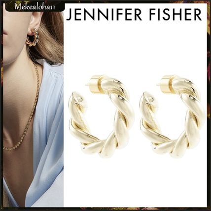 JENNIFER FISHER Earrings Casual Style Party Style Office Style 14K Gold Elegant Style