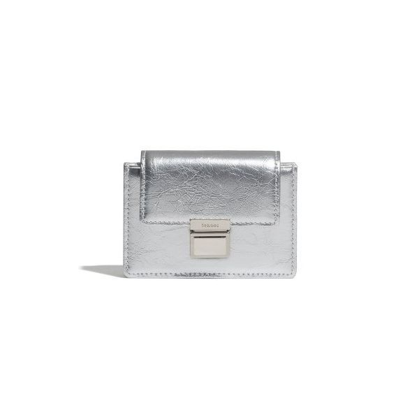 財布・小物その他 FENNEC CRINKLE PUSH ACCORDION POCKET PLUS D SILVER