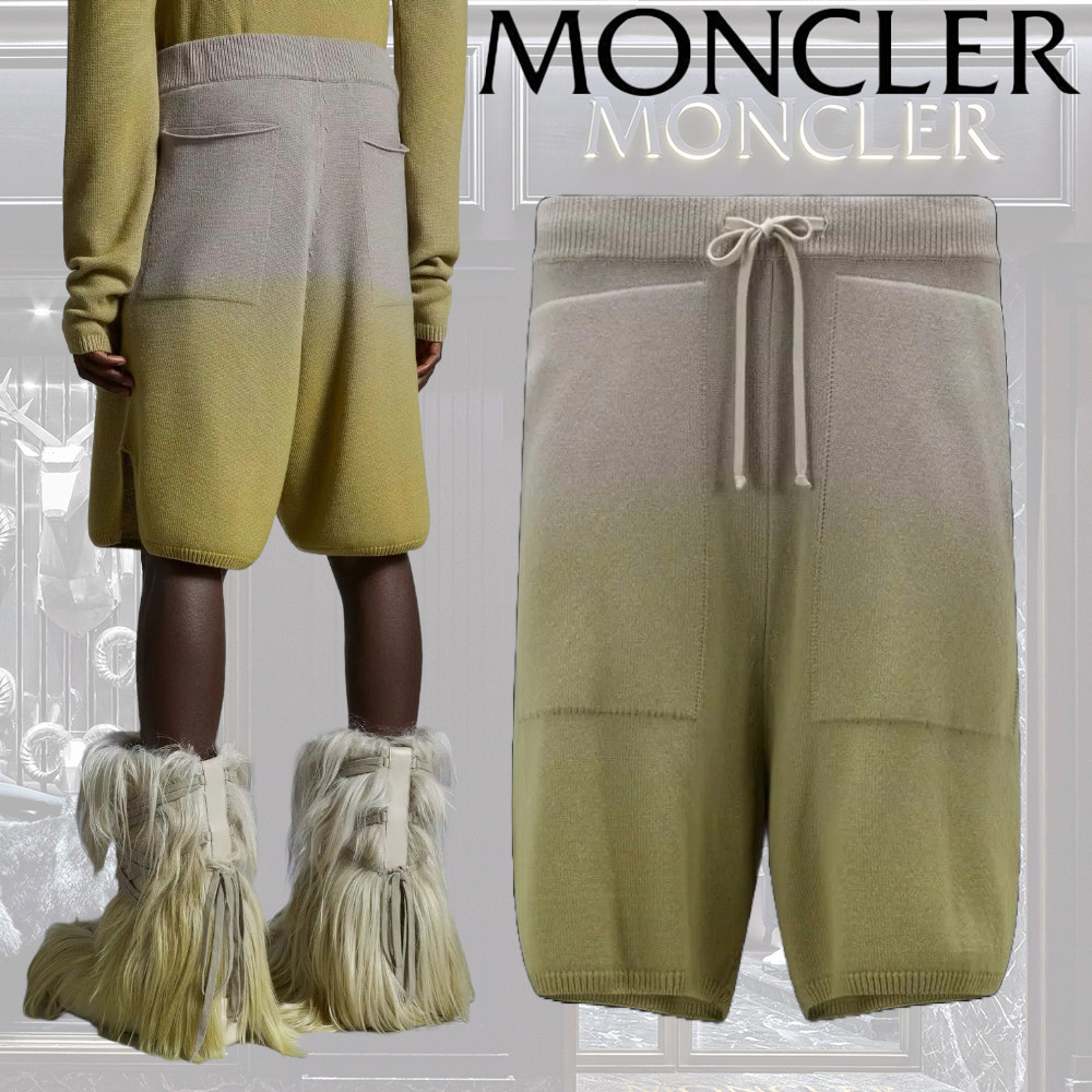 【MONCLER】カシミヤバミューダショーツ ロゴ ユニセックス