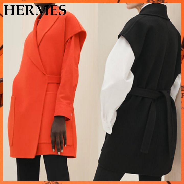 23aw☆カシミヤで着心地最高☆【Hermes】ロングカーディガン