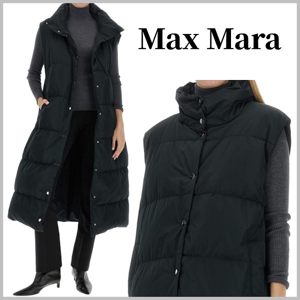 Max Mara★パッド入りナイロンベスト