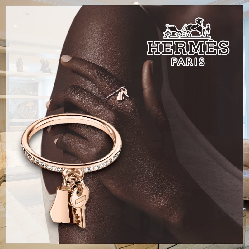 【女性らしい】HERMES 《ケリー・クロシェット》リング PM
