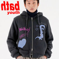 YOUTHBATH(ユースバス) パーカー・フーディ ★YOUTHBATH★GH fleece hood zip-up_black★正規品/直送料込