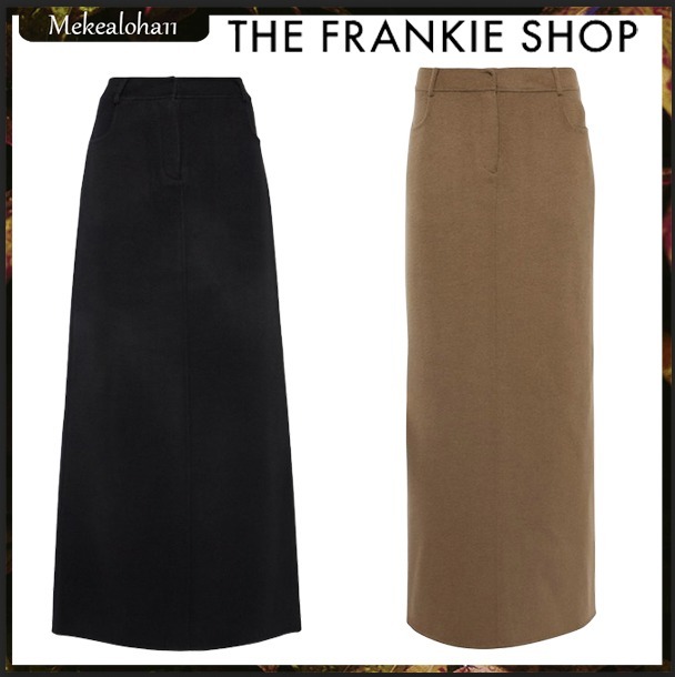 FRANKIE SHOP☆Malvo ウールブレンド マキシスカート 2色