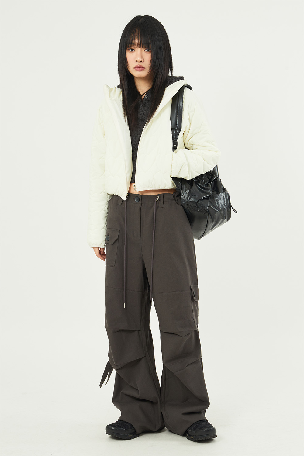 【Raucohouse】Newell cargo strap wide pants Raucohouse】Newell cargo strap wide pants (Raucohouse/パンツ