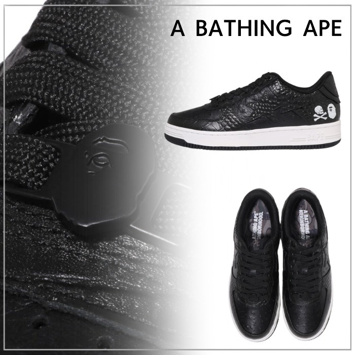 【残りわずか】A BATHING APEアベイシングエイプ ロゴスニーカー