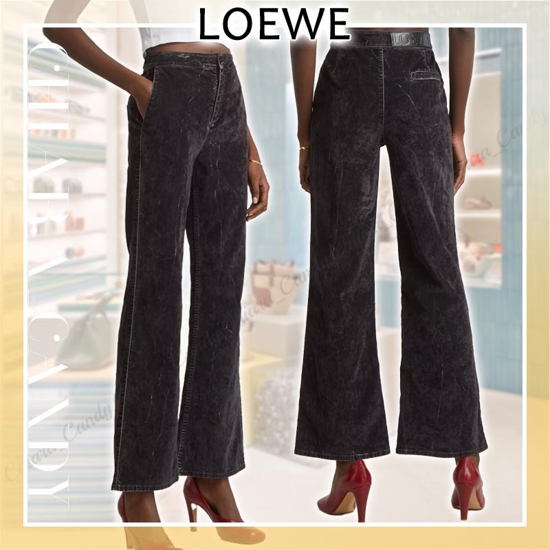 【23AW NEW】LOEWE_women / ブートレッグ ジーンズ / charcoal
