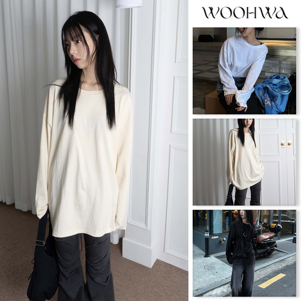 【WOOHWA】SIDE SLIT OVER T