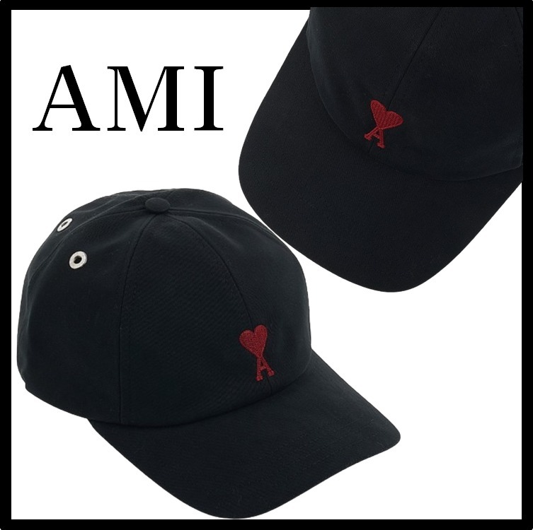 ★送料・関税込★AMI★ハート ロゴ コットン キャップ★