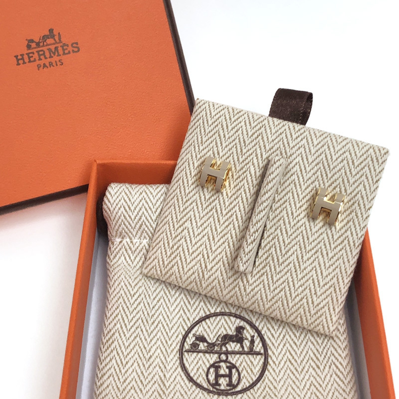 国内発 [HERMES] ピアス 《ミニ・ポップH》