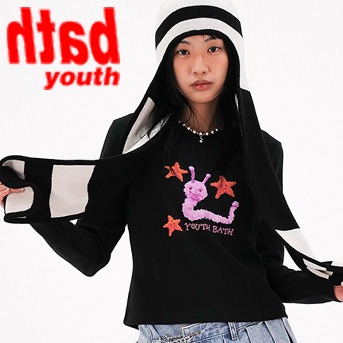 ★YOUTHBATH★Wiggle Star Long Sleeve_Black★正規品/直送料込