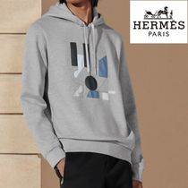 【HERMES 】ディテールで差をつける◎レザーパッチパーカー