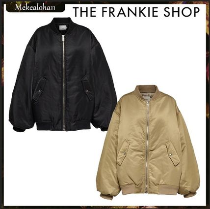 ★海外セレブも注目★THE FRANKIE SHOP ボンバージャケット白 ボンバージャケット The Frankie Shop(フランキーショップ