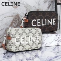 CELINE ホリゾンタル ポーチ ロゴ ショルダーバッグ【すぐ届く】