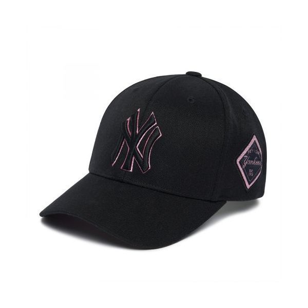 MLB ダイヤモンド ストラクチャー ボールキャップ NY (Black)