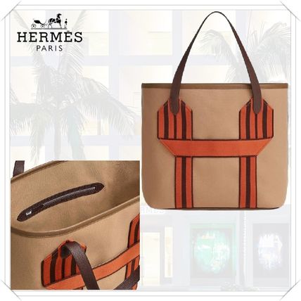 キャンバス トートバッグ HERMES Pursangle(エルメス ピュール
