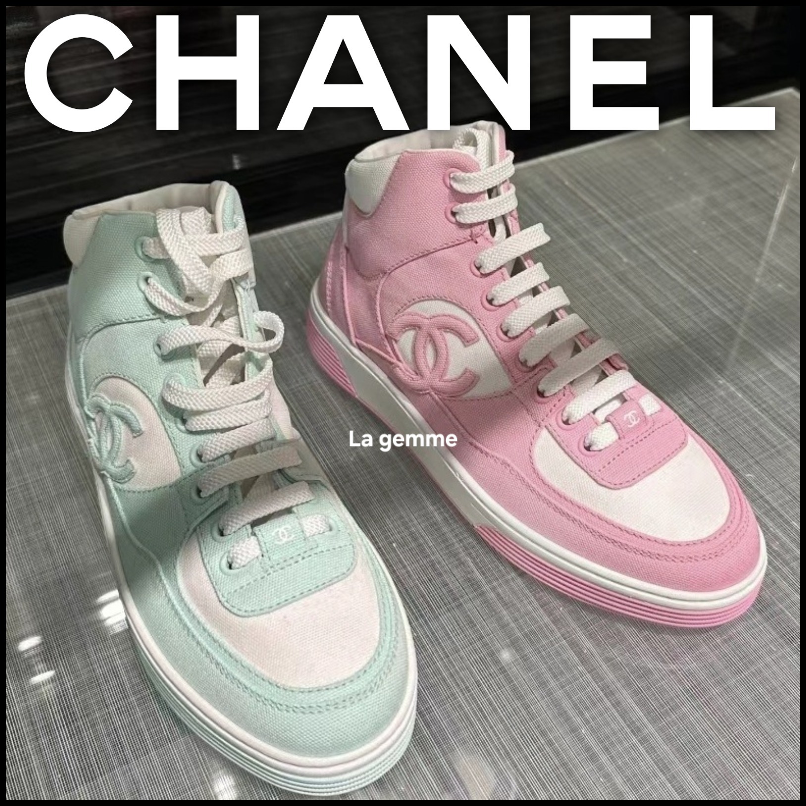 2023/24Cruise★送料無料！【CHANEL】CCロゴ スニーカー レザー