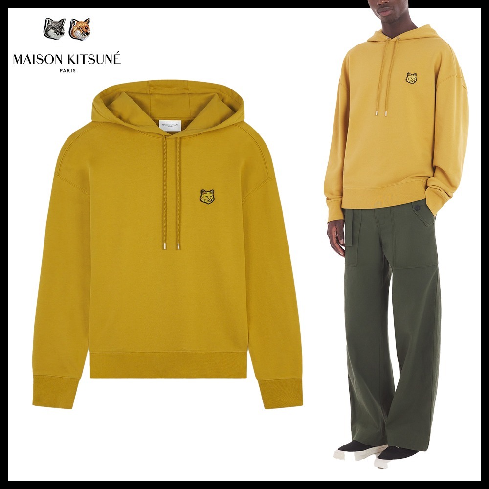 ★Maison Kitsune★Bold fox patch oversized hoodie★