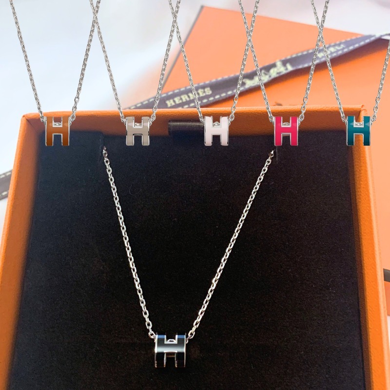 ★選べるカラー★【HERMES】ミニポップ H 長く愛せるネックレス