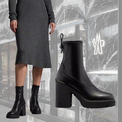 ブラック（黒）系 MONCLER(モンクレール) ショートブーツ