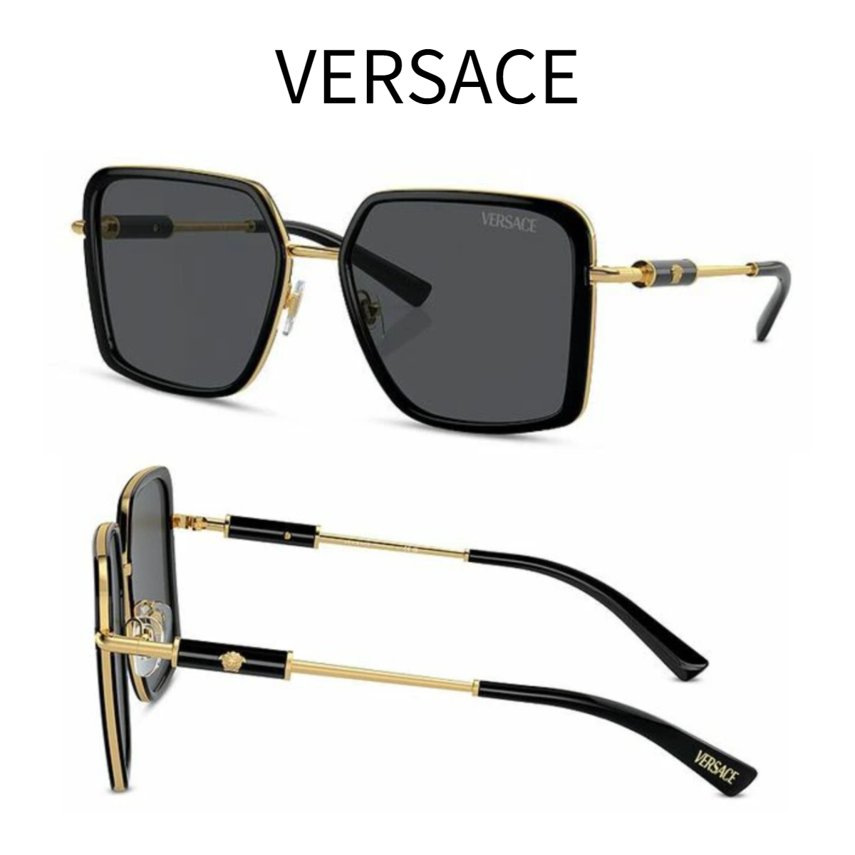 関税・送料込み＊VERSACE＊スクエア メデューサ サングラス