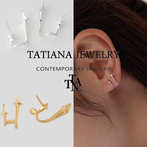 【TATIANA】DOUBLE PLANET EARRING★ピアス★送料・関税込★2色