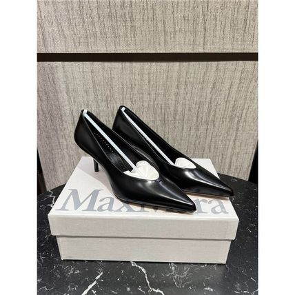 MaxMara Pointed Toe Leather court shoes