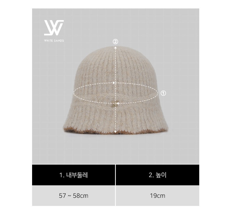 WHITESANDS☆FLOW LINE COLOR SCHEME KNIT BUCKET HAT PETERLEE Designer fashion, Seoul-fully created | W Concept