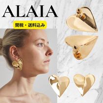 可愛い ☆ Alaia アライア  Torn heart gold earrings  ピアス