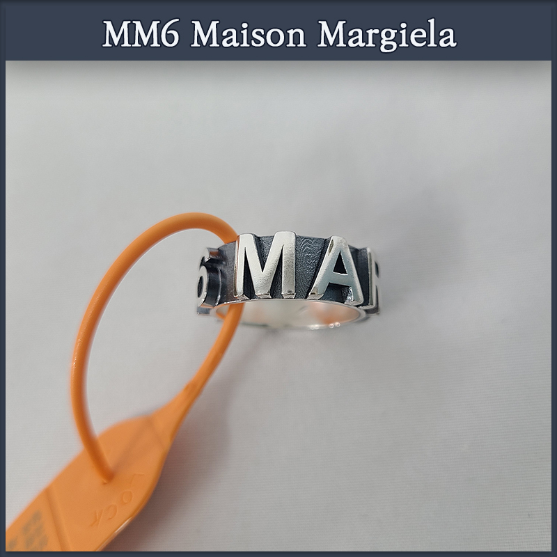 【MM6 Maison Margiela】★送料・関税込★エンボスロゴリング