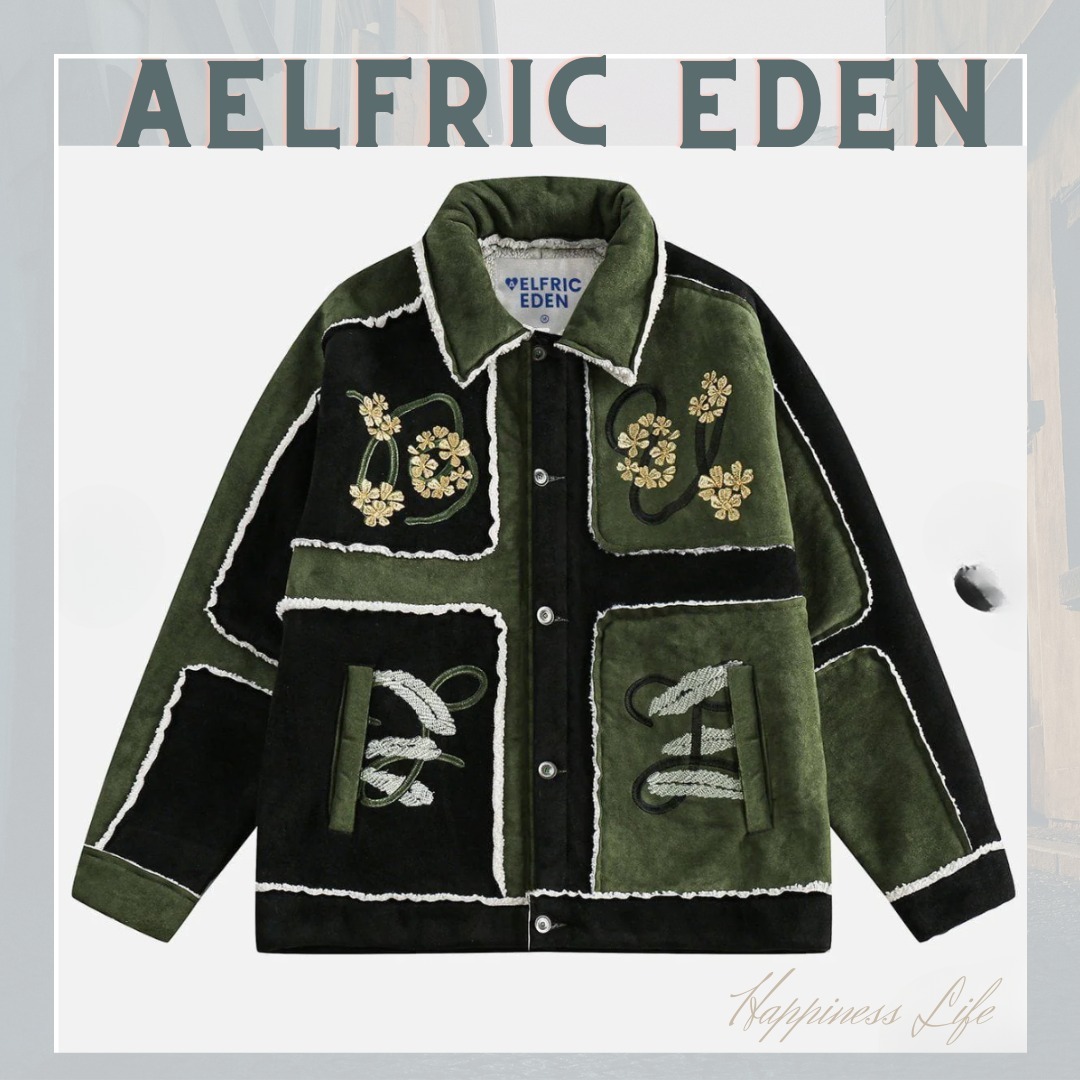 『5年保証』 ブロッキング Eden☆ ☆Aelfric フラワー コート ウィンター ジャケット・アウター