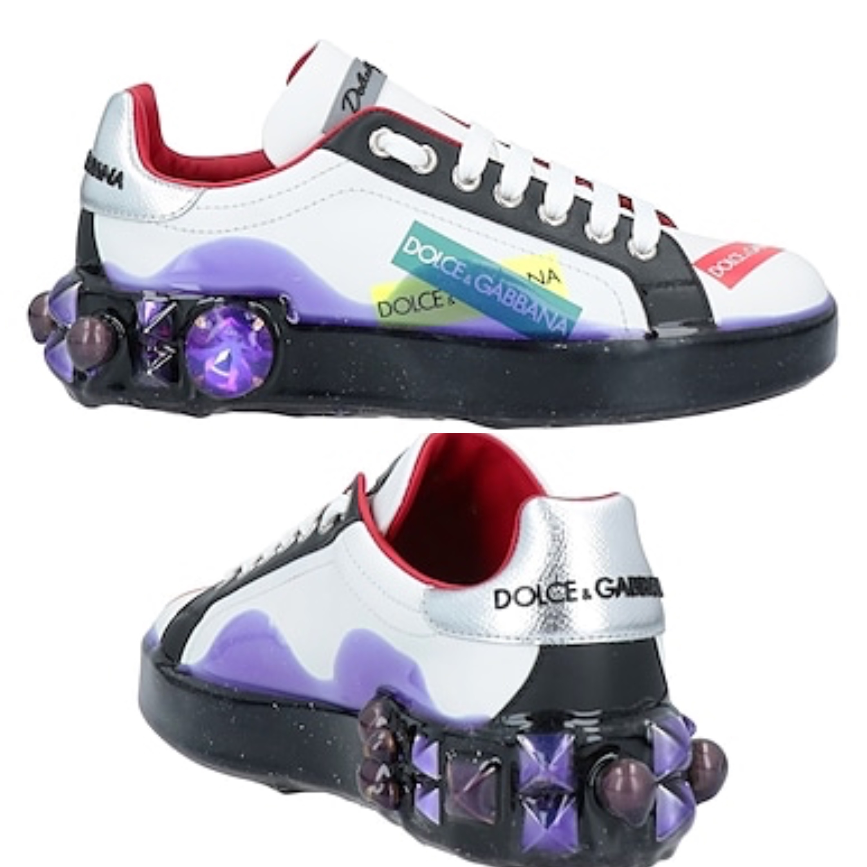 VIP★DOLCE & GABBANA ロゴ レザースニーカー