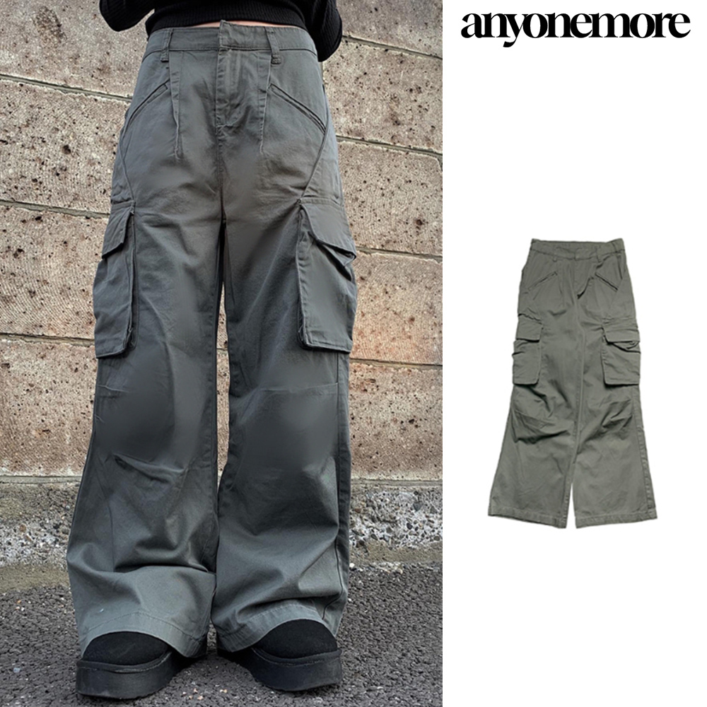 【Anyone more】Spare Cargo Wide Pants