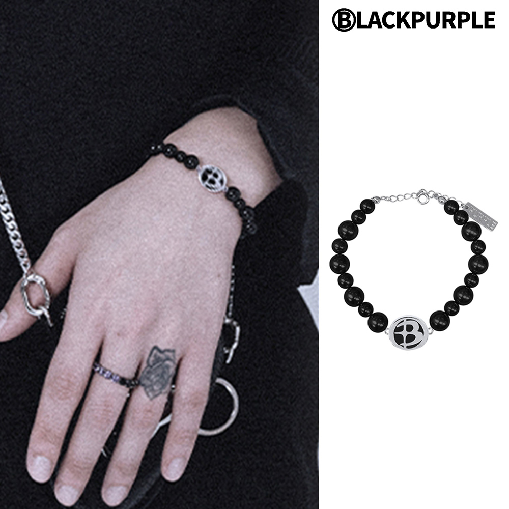 【BLACKPURPLE】23FW★ Midnight Accento Bracelet-Onyx