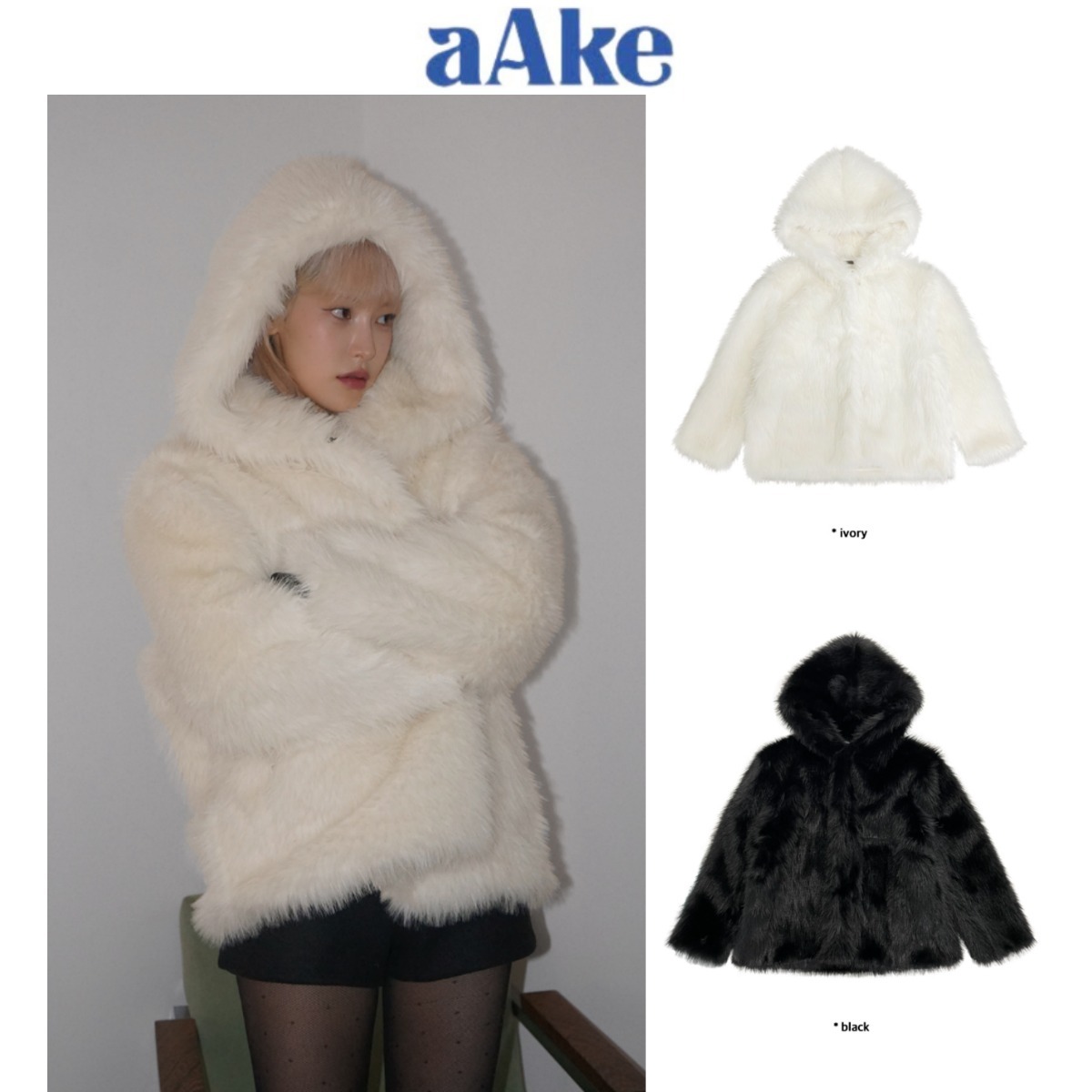 【AAKE】OVER FUR HOOD JP