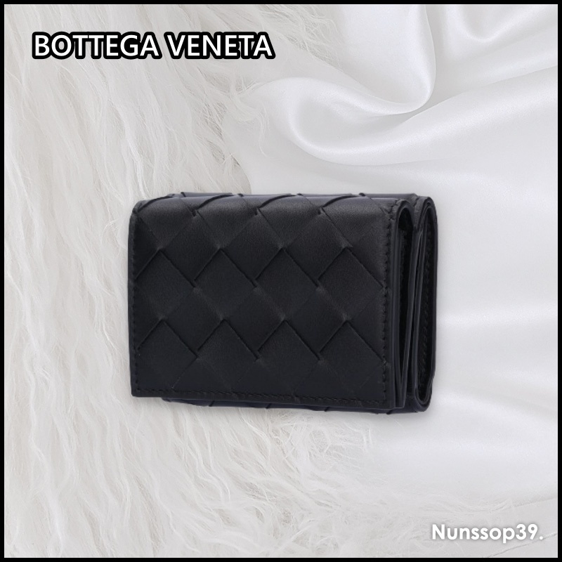 《BOTTEGA VENETA》 667036 VCPQ4 8803 TINY TRIFOLD WALLET