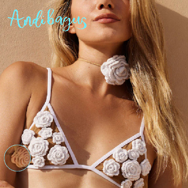 ANDI BAGUS☆Carnation Crochet Choker チョーカー ネックレス