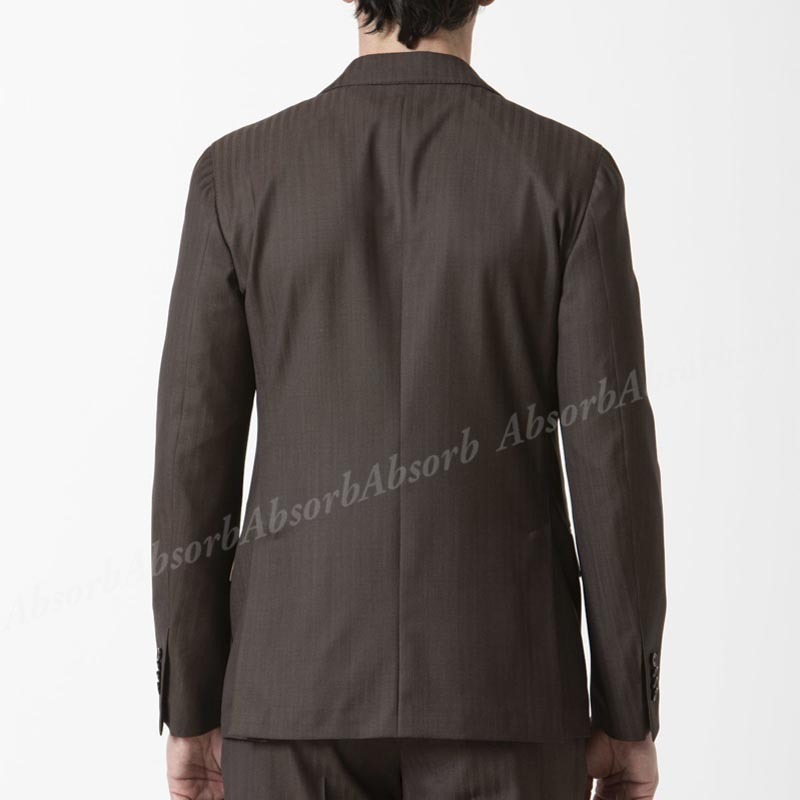 【23AW NEW】LARDINI_men / ウール ストライプ スーツ / Brown 23AW NEW】LARDINI_men / ウール ストライプ スーツ / Brown