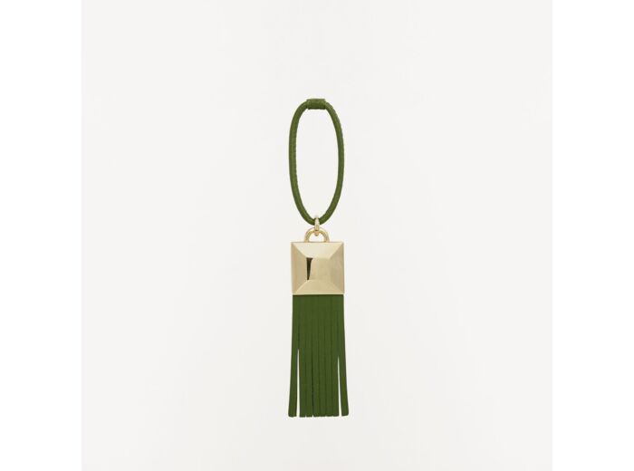 レザーキーリング／キーホルダーAFRODITE STUD KEYRING ☆ FURLA