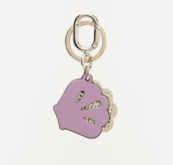 レザーキーリング／キーホルダーMERCURY KEYRING SHELL ☆ FURLA
