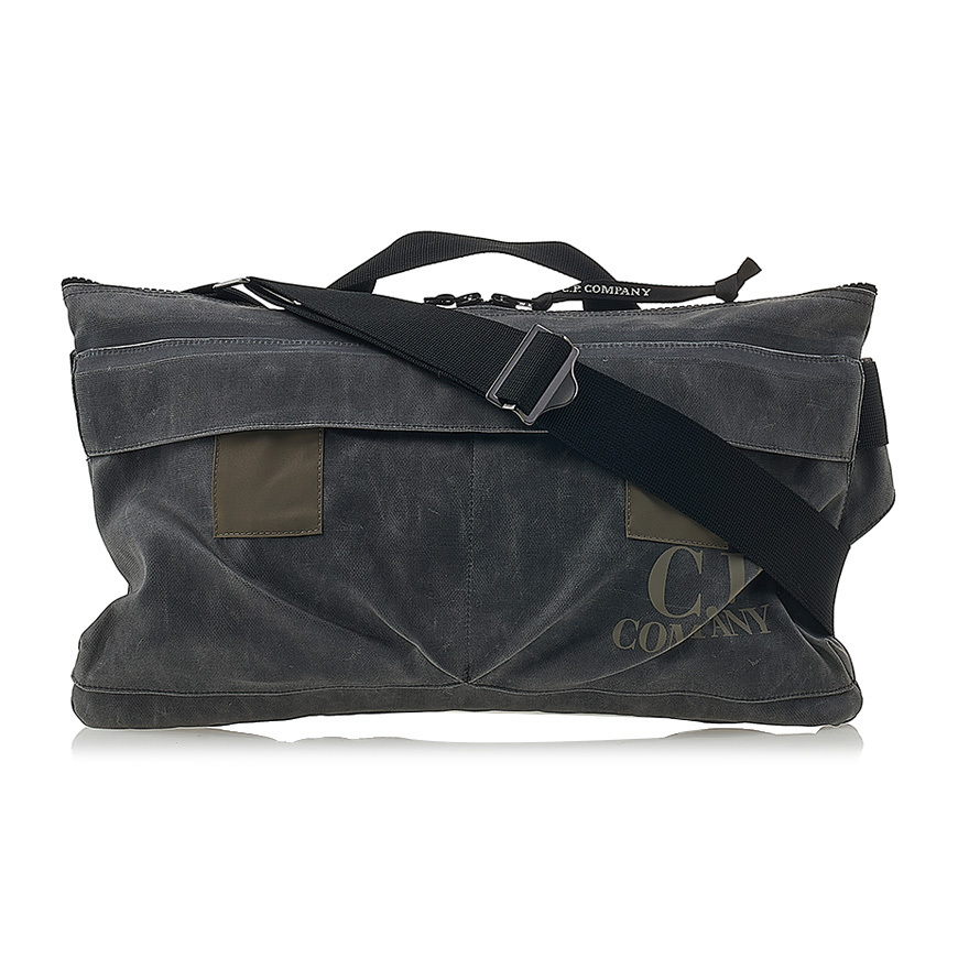 【CP COMPANY】送料/関税込 Logo Print Waxed Crossbody Bag