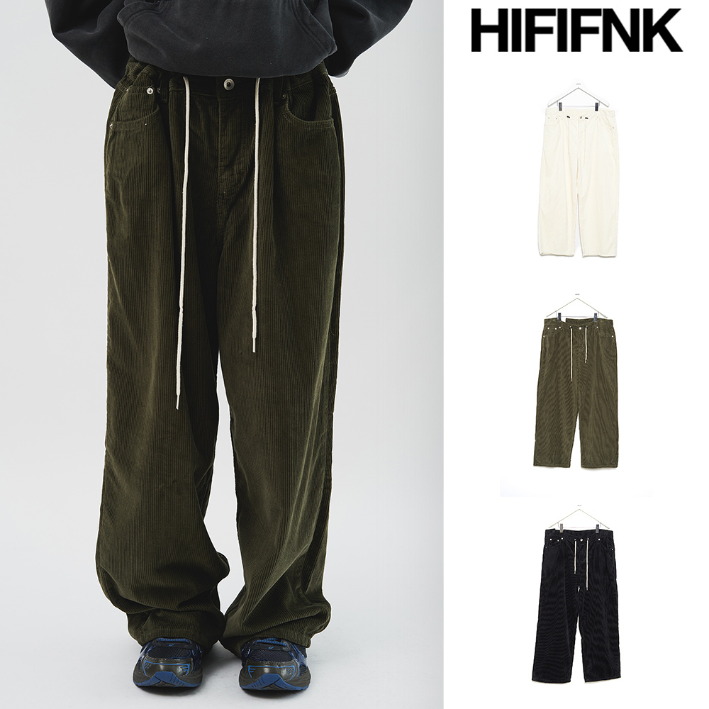 【HI FI FNK】Stopper Corduroy Wide Pants