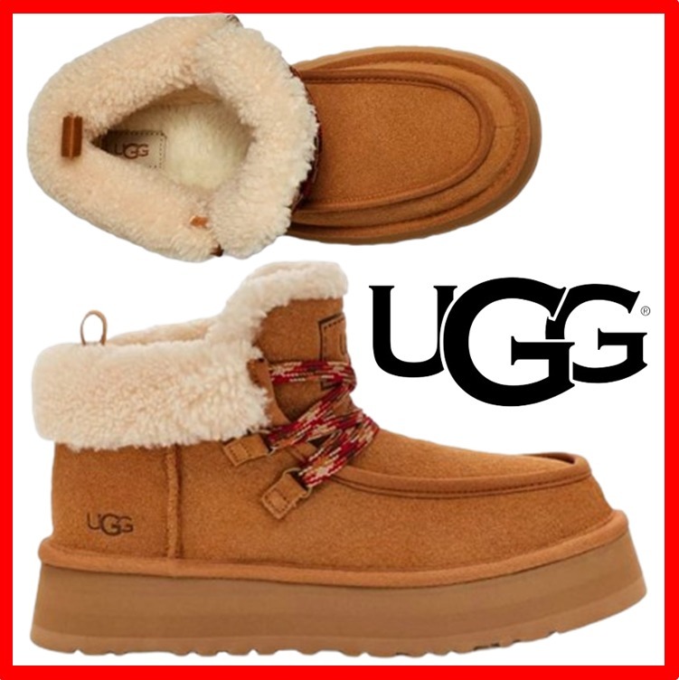 ☆人気☆【UGG】☆UGG W Funkarra Cabin Cuff☆Chestnut☆