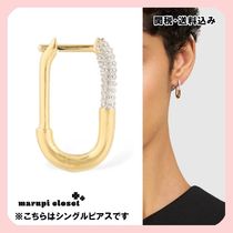 関税送料込】☆Otiumberg☆Pave Staple Hoop シングルピアス